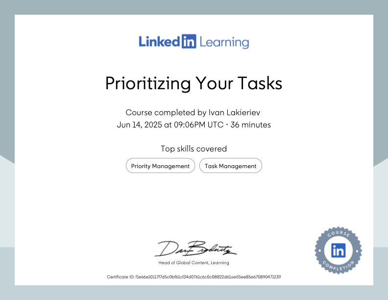 Prioritizing Your Tasks preview